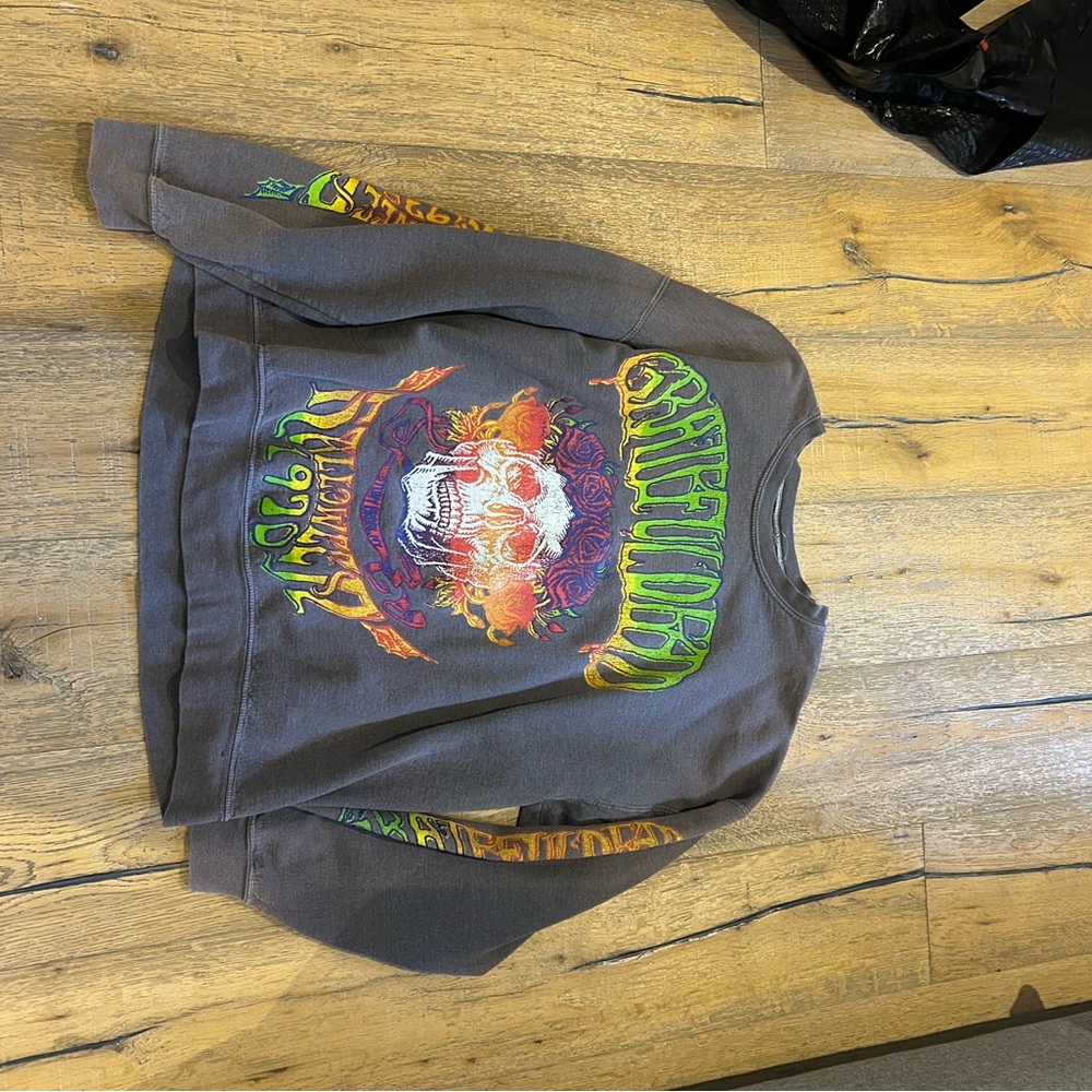 Urban Outfitters Kids Skull Graphic Sweatshirt - Gray